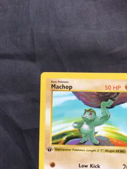 Pokemon Cards: Base Set 1st Edition Common: Machop 52/102 - Image 2