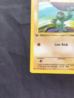 Pokemon Cards: Base Set 1st Edition Common: Machop 52/102 - Image 5