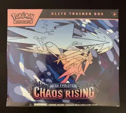 Pokemon Chaos Mega Evolution Rising Elite Trainer Box - ETB New & Factory Sealed - Image 1