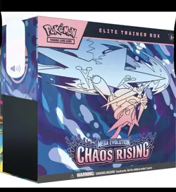 Pokemon TCG: Chaos Rising Elite Trainer Box (ETB). New & Factory Sealed. - Image 1