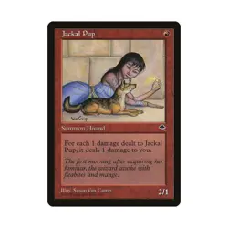 Jackal Pup MTG Tempest Uncommon LP Lightly Played Single Card - Image 1