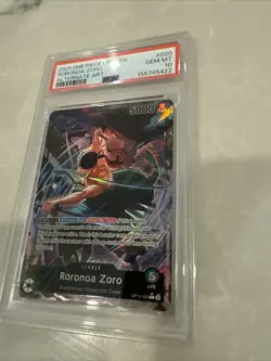 Roronoa Zoro (020) (Alternate Art) OP12-020 Legacy of the Master Foil PSA 10 - Image 1