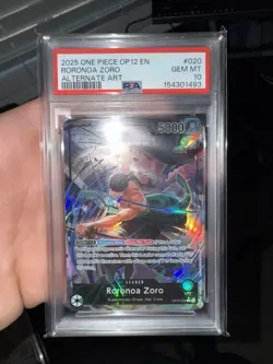Roronoa Zoro (020) (Alternate Art) OP12-020 Legacy of the Master Leader PSA 10 - Image 1