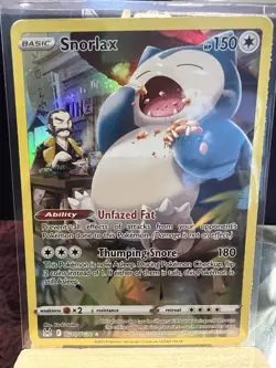 Pokemon Snorlax Holo TCG Card TG10/TG30 Swsh11: Lost Origin Trainer Gallery - Image 1