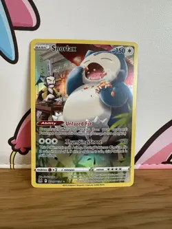 Pokemon TCG Snorlax Lost Origin Trainer Gallery Holo Ultra Rare Card TG10/TG30 - Image 1
