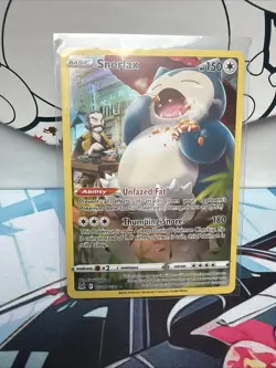 Pokemon TCG Snorlax Holo Card TG10/TG30 Swsh11: Lost Origin Trainer Gallery - Image 1