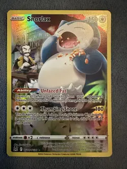 Pokemon TCG Snorlax Lost Origin Trainer Gallery Tg10/Tg30 Holo Ultra Rare - Image 1
