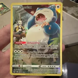 Pokemon TCG Snorlax Lost Origin Trainer Gallery Tg10/Tg30 Holo Ultra Rare - Image 2