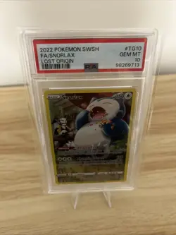 Pokemon TCG Snorlax Lost Origin Trainer Gallery Tg10/Tg30 PSA 10 - Image 1