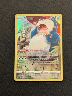 Pokemon TCG Snorlax Lost Origin Trainer Gallery Holo Ultra Rare TG10/TG30 card - Image 1