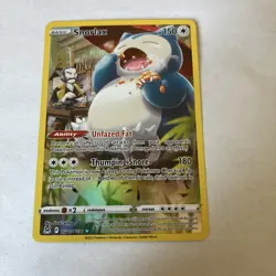 Pokemon TCG Snorlax Lost Origin Trainer Gallery Holo Ultra Rare TG10/TG30 - Image 1