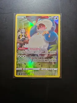 Snorlax TG10/TG30 Full Art Trainer Gallery Lost Origin Pokemon TCG LP - Image 1