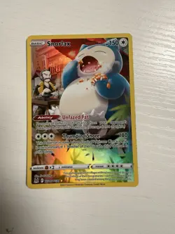 Pokemon TCG Snorlax TG10/TG30 Lost Origin Trainer Gallery Full Art Holo NM - Image 1