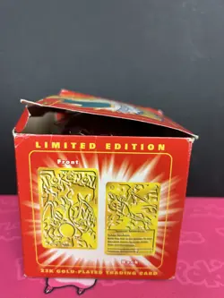 Pokemon Burger King Charizard 23K Gold Plated Trading Card Poke Ball Box | G20 - Image 4