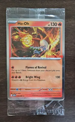 Pokemon TCG Ho-Oh Stamped, GameStop Promo Card, Sealed, Free Ship to US - Image 1
