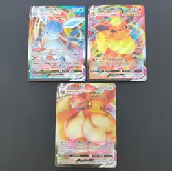 [NM] Pokemon Eevee/Flareon/Glaceon VMAX Holo Card Lot - Image 1