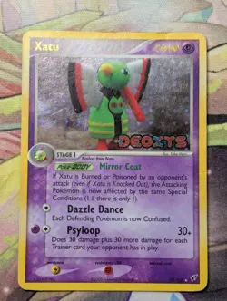Xatu #29/107 Deoxys 2005 Reverse Holo Foil Stamped MP Pokemon Card - Image 1