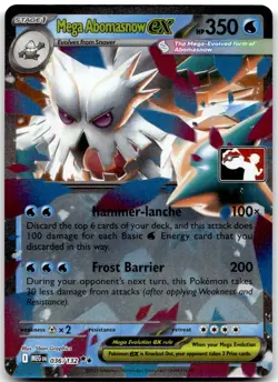 Mega Abomasnow ex 036/132 Holo Prize Pack Series Cards Pokemon Holo NM - Image 1