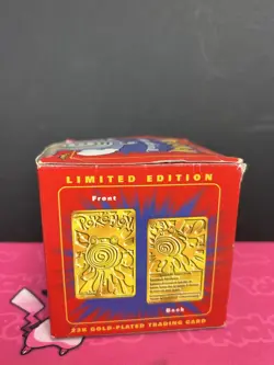 Pokemon Burger King Poliwhirl 23K Gold Plated Trading Card Poke Ball Box | G20 - Image 4