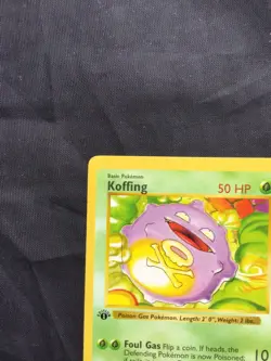 Pokemon Cards: Base Set 1st Edition Common: Koffing 51/102 - Image 2