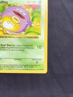 Pokemon Cards: Base Set 1st Edition Common: Koffing 51/102 - Image 4