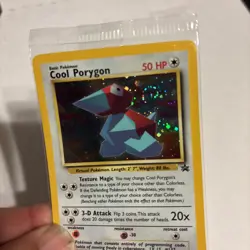 Sealed SWIRL 🌀Cool Porygon Black Star Promo #15 Pokemon Card Sealed In Cellopha - Image 2