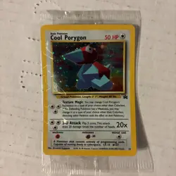 Sealed SWIRL 🌀Cool Porygon Black Star Promo #15 Pokemon Card Sealed In Cellopha - Image 4