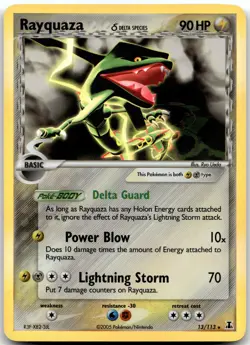 Rayquaza 13/113 Delta Species Pokemon Card NM - Image 1