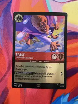 Disney Lorcana Card - Beast - Snowfield Troublemaker - Promo - Set 11 - Image 1