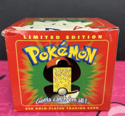 Pokemon Burger King Togepi 23K Gold Plated Trading Card Poke Ball Box | G20 - Image 1