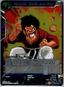 Hercule, Smile and Nod BT6-040 PR Pre-Release Cards - Dragon Ball Super - NM - Image 1