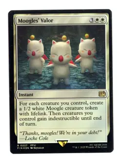 Moogles' Valor R 27 Foil Final Fantasy MTG Card NM - Image 1