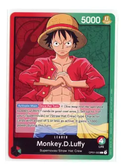 Monkey.D.Luffy (003) OP01-003 L Normal One Piece One Piece Demo Deck Cards NM - Image 1