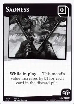 MTG Secret Lair Mood Swings - Sadness - Mythic - Card # 0074 - Image 1