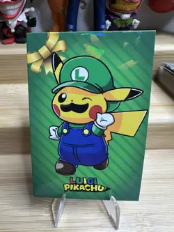 Luigi Pikachu Pokemon Card Database Christmas - Image 1