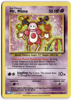 Mr. Mime 013/034 Trading Card Game Classic Pokemon Holofoil NM - Image 1