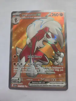 Pokemon TCG Lycanroc EX Scarlet & Violet Paldea Evolved Holo Ultra Card 241/193 - Image 1