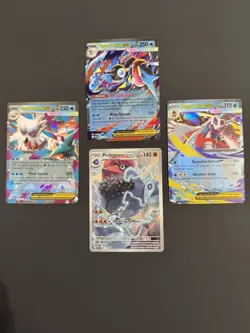 Pokemon 4 Card Mega EX Lot Greninja, Froslass, Abomasnow + Full Art Probopass NM - Image 1