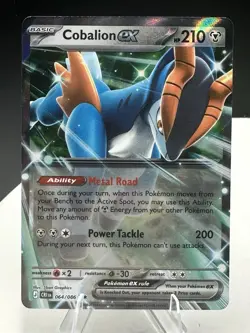 Pokemon ex & V Holo Lot Cobalion ex Greninja ex Tyranitar V LP 3 Cards - Image 3