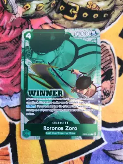 Roronoa Zoro (Winner Pack 2025 Vol. 3) R One Piece Promotion Cards EB02-019 NM - Image 1