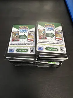 Pokemon TCG Live Online Code Cards Lot 550+ Unused Codes - Image 1