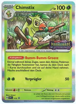 Pokemon Chimstix / SVP 115 Promo Karte / DEUTSCH - Image 1