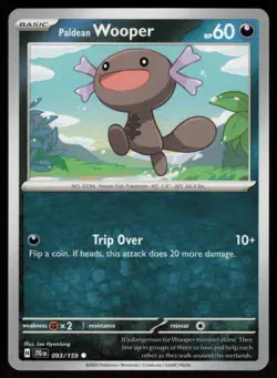Paldean Wooper 093/159 Common Journey Together Pokemon Near Mint - Image 1
