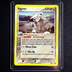 Pokemon TCG - Aggron holo Rare 1/108 EX Power Keepers 2007 single NM - Image 1