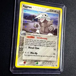 Pokemon TCG - Aggron holo Rare 1/108 EX Power Keepers 2007 single NM - Image 2