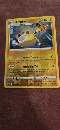 Ampharos 049/198 Rare Chilling Reign Pokemon Reverse Holo Near Mint - Image 1