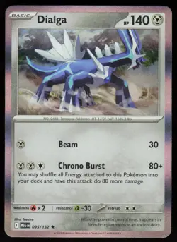 Dialga 095/132 Rare Mega Evolution Pokemon Holo Near Mint - Image 1
