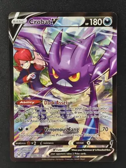 Crobat V TG20/TG30 Holo Lost Origin Trainer Gallery Pokemon Holo NM - Image 1