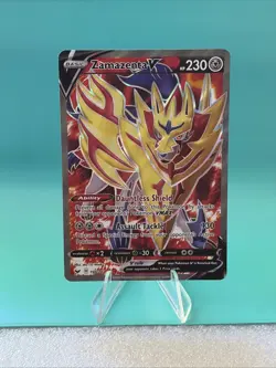 💎🔥Pokemon Zamazenta V Full Art 196/202 Sword & Shield Base Set NM Holo🔥🗡🤺 - Image 2