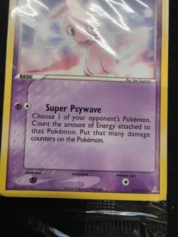 Mew EX Holon Phantoms 111/110 Secret Rare Pokemon Card Non-Holo Exclusive SEALED - Image 4